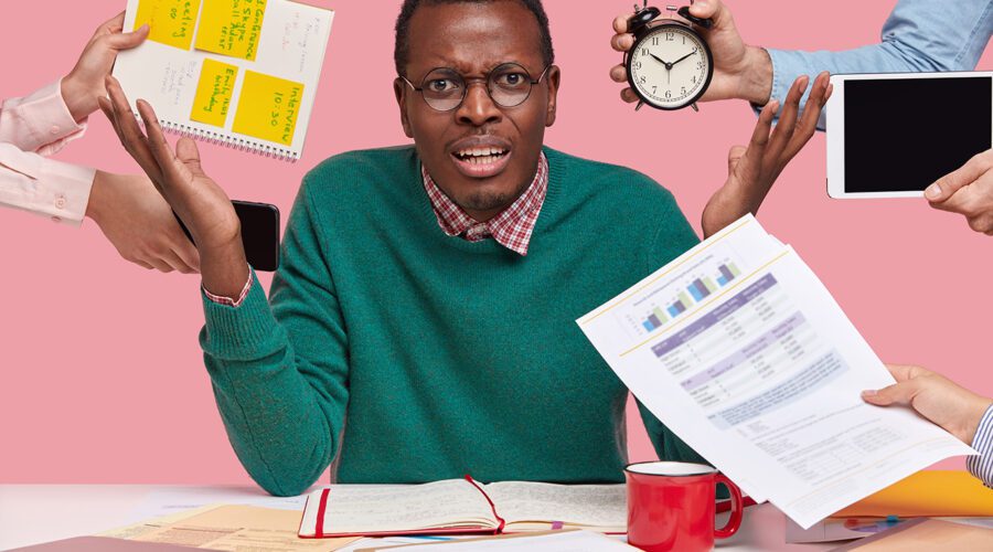 Problem Solving: A man with multiple problems to solve
