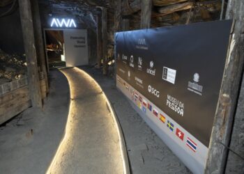 The vault in the decommissioned coalmine where data from around the world is stored. Photograph courtesy of AWA