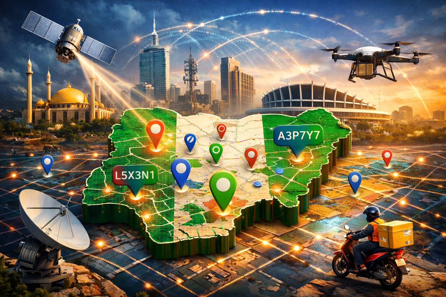 End of the address confusion? Nigeria rolls out a nationwide ‘geographic Information System-enabled alphanumeric digital postcode’ system for Nigeria.