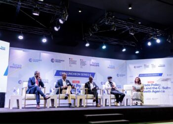 Finance executives at the Forvis Mazars and FNCCI CFO Luncheon discussing AfCFTA and business growth in Africa.