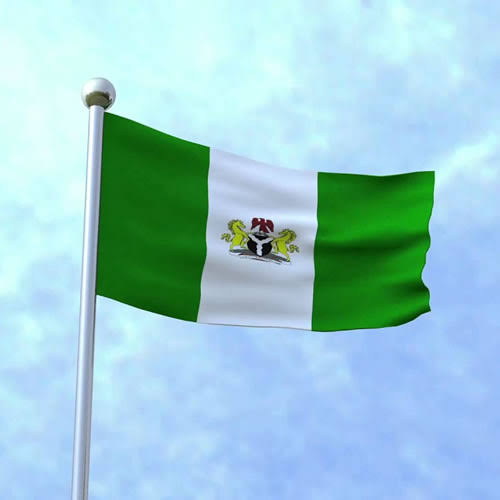 Nigeria flag and coat of Arm. Amebopreneur.com