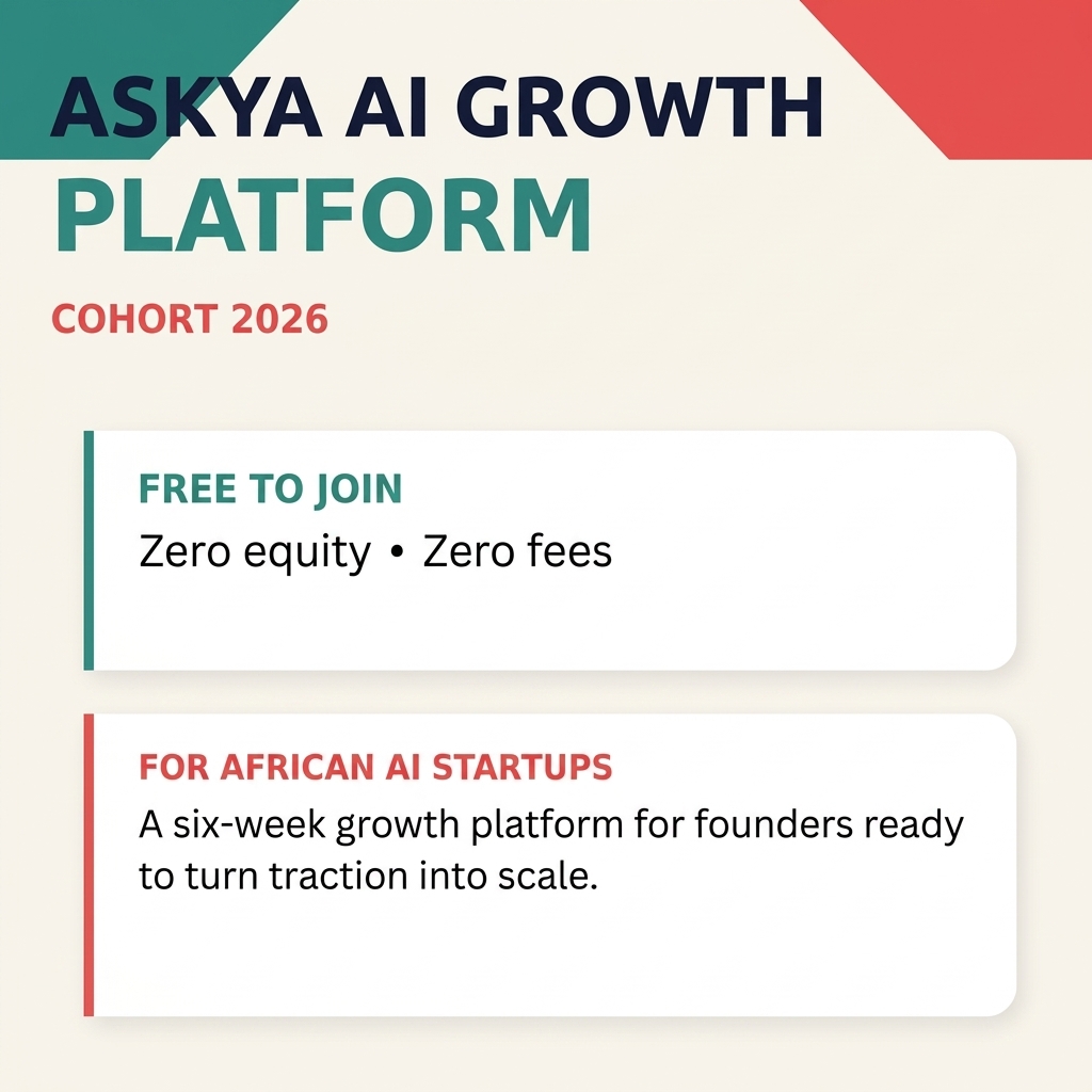 Askya Offers African AI Startups Up To $200,000 In Investment Through New Growth Platform